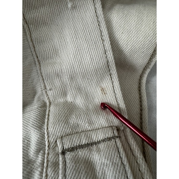 VTG Y2K Jean Denim Trucker Jacket Small Old Navy Retro 90s Beaded Embroidered - Picture 15 of 15